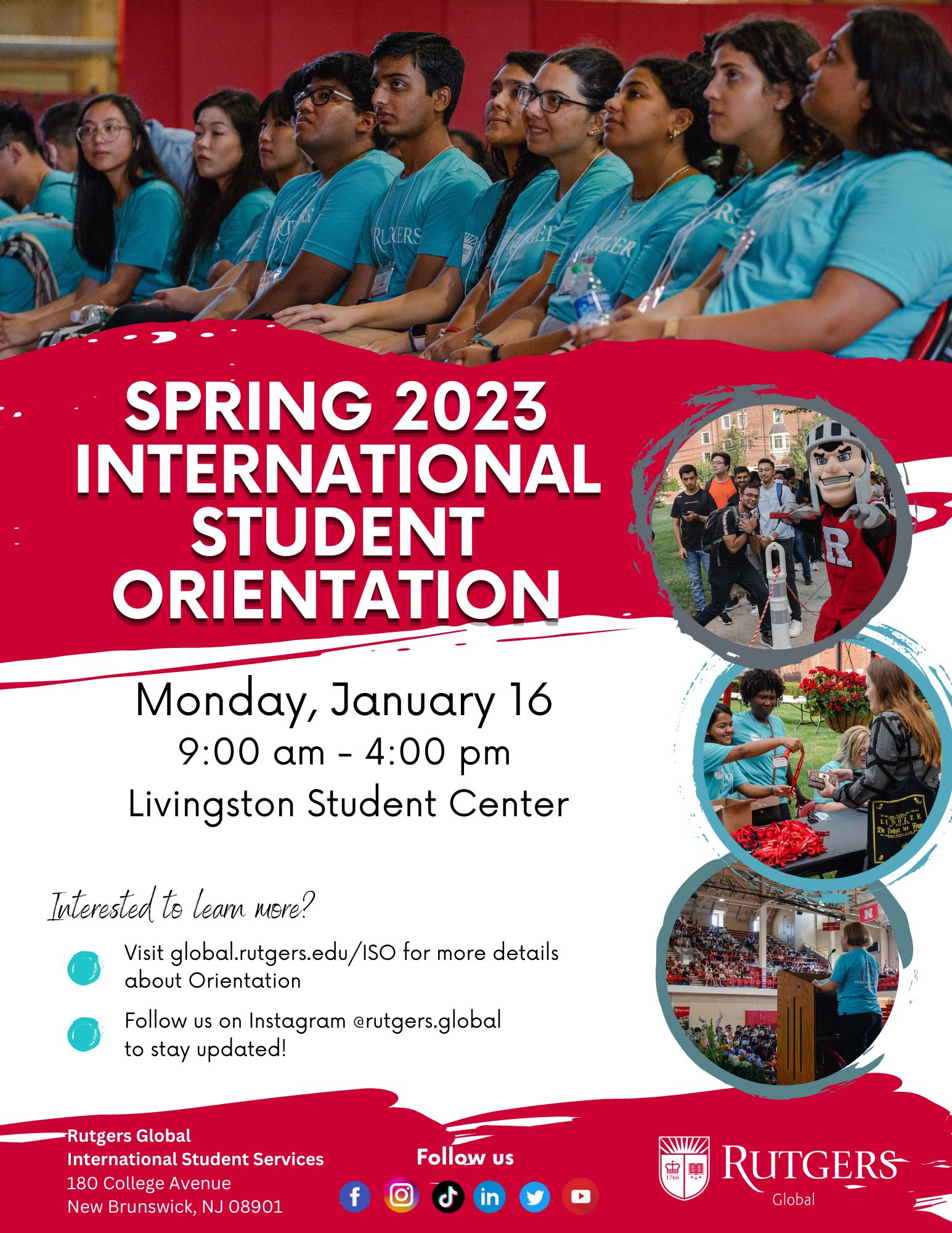 Spring 2023 International Student Orientation Rutgers